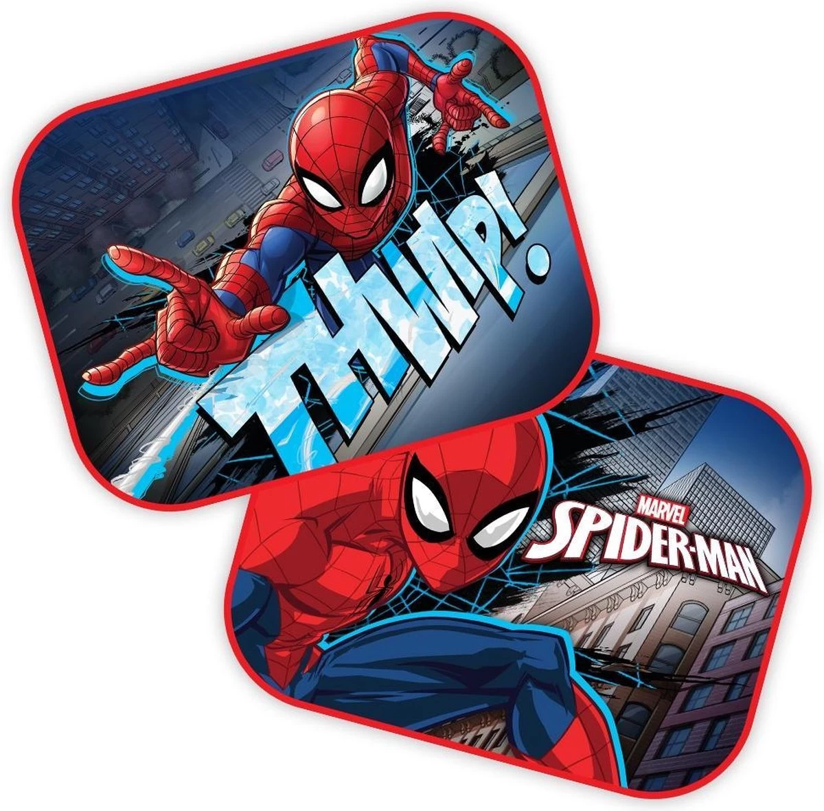 Marvel Zonneschermen Spider-man 44 X 35 Cm 2 Stuks 1 Marvel Zonneschermen Spider-man 44 X 35 Cm 2 Stuks