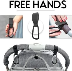 BOTC Kinderwagen Tassenhaakjes - Leer - Haakjes Voor Tassen - Set Van 2 - Leather - Extra Stevig - Buggy Haakjes - Zwart -Kinderwagens Kortingswinkel 1200x1186 3