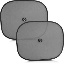 Navaris 2x Auto Zijruit Zonwering - 44 X 36 Cm Zonnescherm Set Voor Bescherming Van Baby, Kinderen - Voor Zijruit En Achterbank -Kinderwagens Kortingswinkel 1200x1186 6