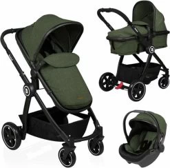 Baninni Kinderwagen Otto 3 In 1 Olive Green -Kinderwagens Kortingswinkel 1200x1187 1