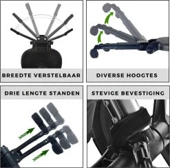 Merkloos Kinderwagen/Buggy Meerijdplankje - Kant & Klaar - In Elkaar Gezet - Universeel – Met Zitje – Verstelbaar – Zwart -Kinderwagens Kortingswinkel 1200x1191 1