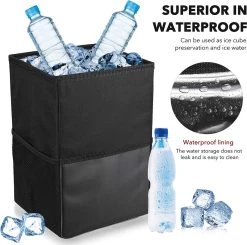 Merkloos Auto Afvalbak - Auto Accessories - Prullenbak Auto - Lekvrije Auto Vuilniszak Met Opbergzakken Multifunctioneel -Kinderwagens Kortingswinkel 1200x1192 4