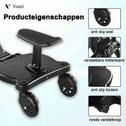 Vosoi - Meerijdplankje - Kinderwagen - Buggy's - Onderweg - Universeel - Verstelbaar - Zitje - Onderweg - 2 Wielen - Kinderwagen Accessoires 9 Vosoi - Meerijdplankje - Kinderwagen - Buggy's - Onderweg - Universeel - Verstelbaar - Zitje - Onderweg - 2 Wielen - Kinderwagen Accessoires -Kinderwagens Kortingswinkel 1200x1200 195