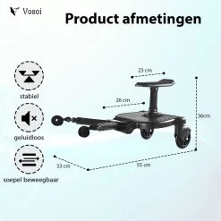Vosoi - Meerijdplankje - Kinderwagen - Buggy's - Onderweg - Universeel - Verstelbaar - Zitje - Onderweg - 2 Wielen - Kinderwagen Accessoires 10 Vosoi - Meerijdplankje - Kinderwagen - Buggy's - Onderweg - Universeel - Verstelbaar - Zitje - Onderweg - 2 Wielen - Kinderwagen Accessoires -Kinderwagens Kortingswinkel 1200x1200 196