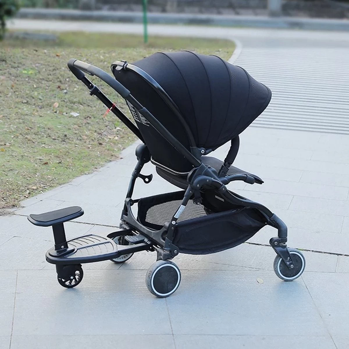 Vosoi - Meerijdplankje - Kinderwagen - Buggy's - Zitje - Onderweg - 1 Wiel - Kinderwagen Accessoires 3 Vosoi - Meerijdplankje - Kinderwagen - Buggy's - Zitje - Onderweg - 1 Wiel - Kinderwagen Accessoires - Afbeelding 3