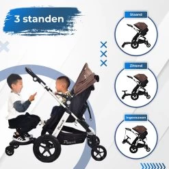 MESC Meerijdplankje Universeel Voor Buggy En Kinderwagen - Meerijdplankje Met Zitje -Kinderwagens Kortingswinkel 1200x1200 200
