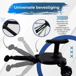 MESC Meerijdplankje Universeel Voor Buggy En Kinderwagen - Meerijdplankje Met Zitje -Kinderwagens Kortingswinkel 1200x1200 207