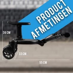 Merkloos Universeel Meerijdplankje Voor Kinderwagen – Inclusief Zitje – Verstelbaar Buggy Board -Kinderwagens Kortingswinkel 1200x1200 211
