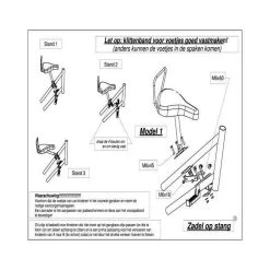 Velo Fietszadel Op Stang - Model 1 - Kinderzitje - Damesfiets -Kinderwagens Kortingswinkel 1200x1200 371