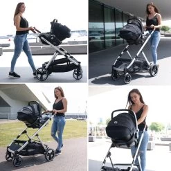 Deryan Evy Kinderwagen - Duo Kinderwagen - Uitbreidbaar - Inclusief Reiswieg - Creme -Kinderwagens Kortingswinkel 1200x1200 431