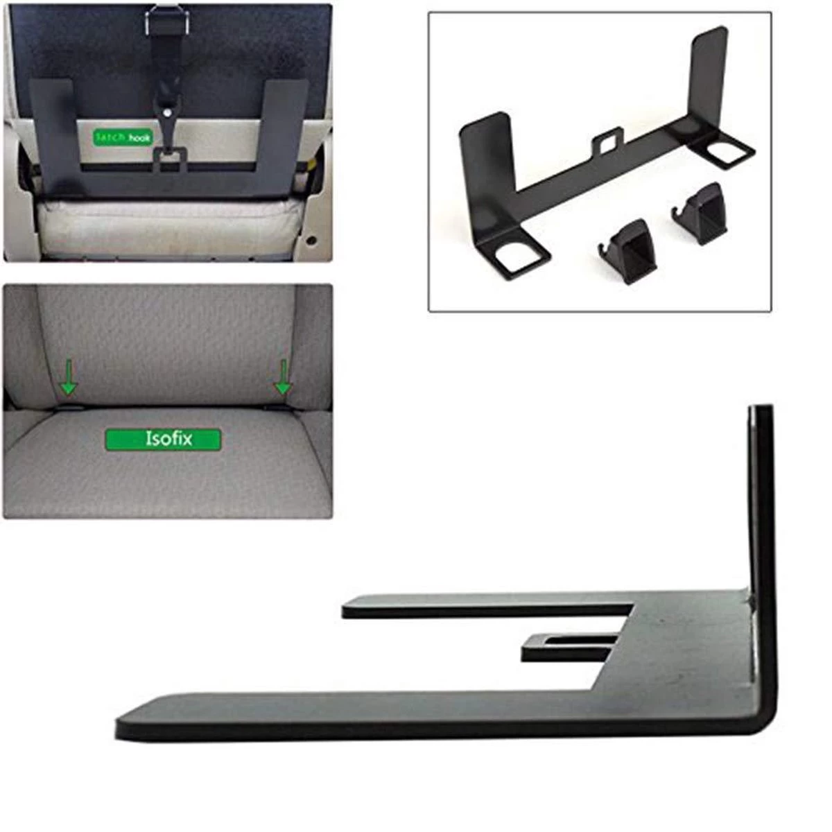 Merkloos ISOFIX - Interface - Kinderzitje - Installatiebasis Met Beugelslot - 5 Mm - Staal Massief ✅ 2 Merkloos ISOFIX - Interface - Kinderzitje - Installatiebasis Met Beugelslot - 5 Mm - Staal Massief ✅ - Afbeelding 2