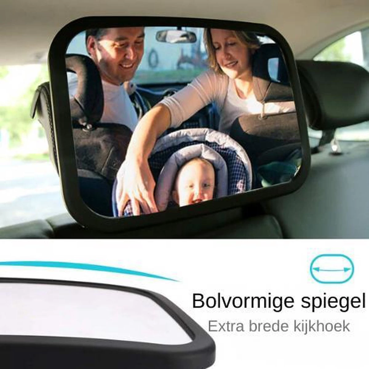 Autospiegel Baby - Maxi Cosi Spiegel - Baby Spiegel Auto - Achteruitkijkspiegel - Veiligheidsspiegel 7 Autospiegel Baby - Maxi Cosi Spiegel - Baby Spiegel Auto - Achteruitkijkspiegel - Veiligheidsspiegel - Afbeelding 7