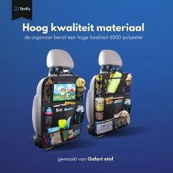 Tenify Premium Luxe & Stevige Auto Organizer Met Tablet Houder - Set Van 2 - Extra Opbergruimte - Beschermer - Autostoel - Accessories -Kinderwagens Kortingswinkel 1200x1200 525