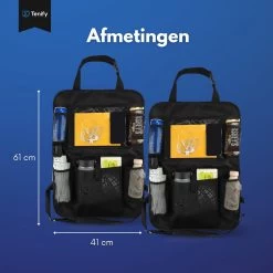Tenify Premium Luxe & Stevige Auto Organizer Met Tablet Houder - Set Van 2 - Extra Opbergruimte - Beschermer - Autostoel - Accessories -Kinderwagens Kortingswinkel 1200x1200 530