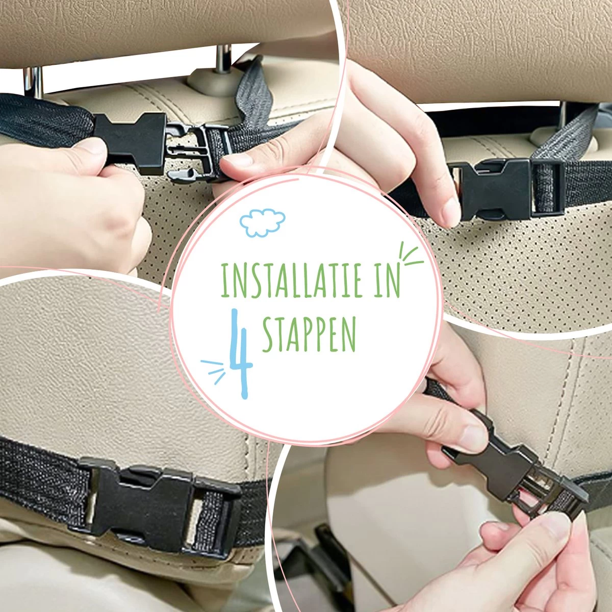 Home For Us Autostoel Organizer Met Tablet Houder - Set Van 2 - Beschermhoes Voor Kinderen - Beschermer Achterkant - Universeel 5 Home For Us Autostoel Organizer Met Tablet Houder - Set Van 2 - Beschermhoes Voor Kinderen - Beschermer Achterkant - Universeel - Afbeelding 5