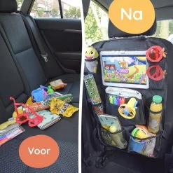 Merkloos Autostoel Organizer Met Tablet Houder - Universele Autostoel Beschermer - Autostoel Hoes Voor Kinderen -Kinderwagens Kortingswinkel 1200x1200 585
