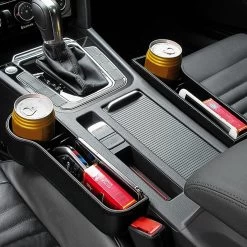 Auto Organizer Bestuurder En Bijrijder - Autostoel Opbergdoos Met Bekerhouder - Opbergen Auto Accessoires - Auto Accessories - Smartphone Telefoon Houder Geschikt Voor Tablet IPad Samsung Tab En Nintendo Switch -Kinderwagens Kortingswinkel 1200x1200 590