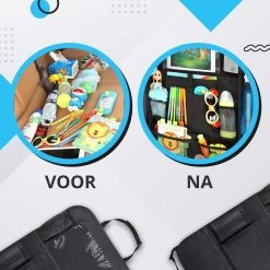 Merkloos Luxe En Stevige Autostoel Organizer Met Tablethouder – Auto Organizer – Auto/Accessoires/Bescherming – 45*65cm – Zwart - 1 Stuk -Kinderwagens Kortingswinkel 1200x1200 640