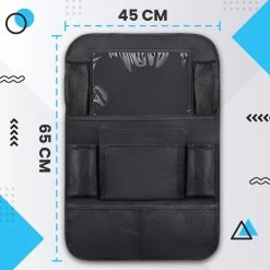 Merkloos Luxe En Stevige Autostoel Organizer Met Tablethouder – Auto Organizer – Auto/Accessoires/Bescherming – 45*65cm – Zwart - 1 Stuk -Kinderwagens Kortingswinkel 1200x1200 641