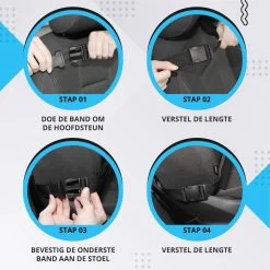 Merkloos Luxe En Stevige Autostoel Organizer Met Tablethouder – Auto Organizer – Auto/Accessoires/Bescherming – 45*65cm – Zwart - 1 Stuk -Kinderwagens Kortingswinkel 1200x1200 642