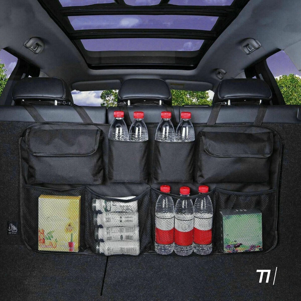 TIKKENS® Auto Organizer Kofferbak - Autostoel Organizer - Koffer Organizer - Zwart - Universeel 5 TIKKENS® Auto Organizer Kofferbak - Autostoel Organizer - Koffer Organizer - Zwart - Universeel - Afbeelding 5