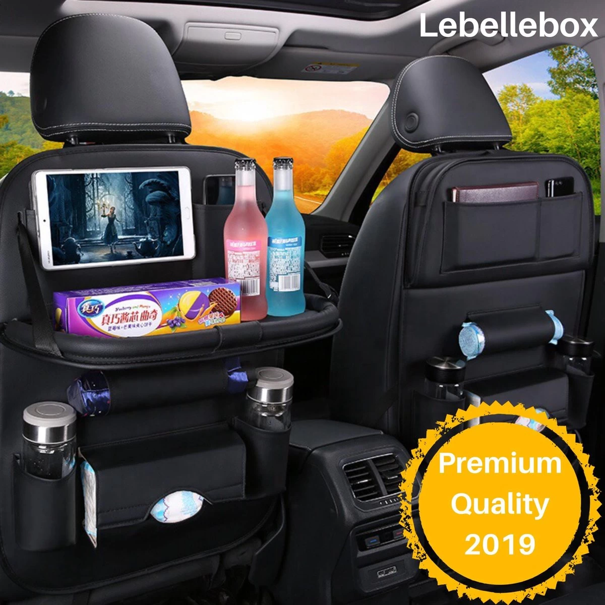 Merkloos PREMIUM Autostoel Organizer - Carseat Organiser - Auto Stoel Organizer - Tablet Houder - Auto Tafeltje - Auto Organizer - Beker Houder - Paraplu Houder - Tissue Doos Houder 1 Merkloos PREMIUM Autostoel Organizer - Carseat Organiser - Auto Stoel Organizer - Tablet Houder - Auto Tafeltje - Auto Organizer - Beker Houder - Paraplu Houder - Tissue Doos Houder