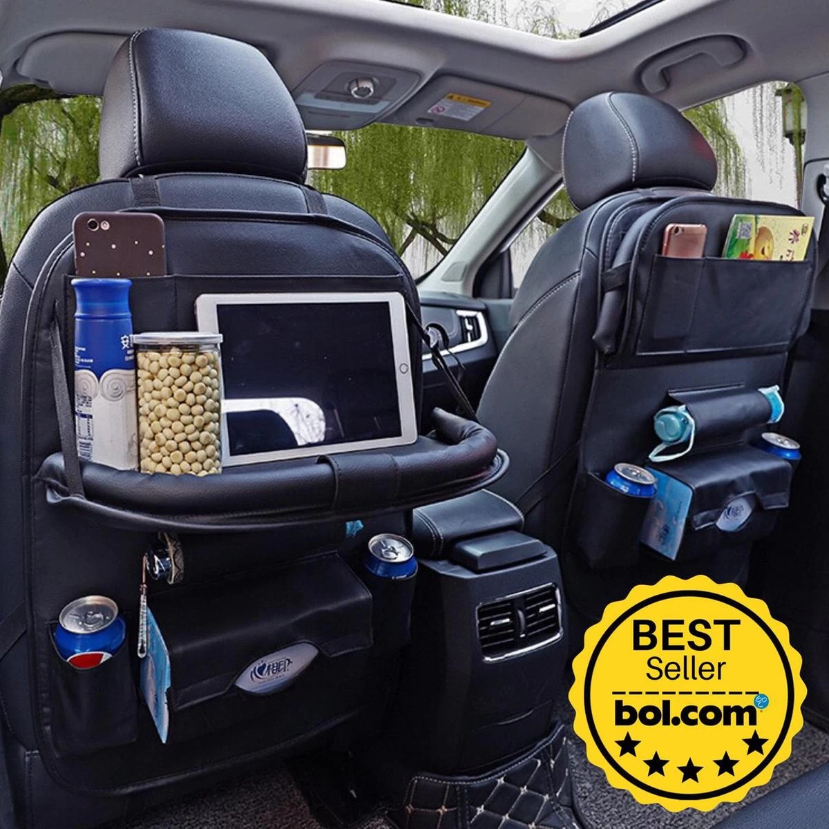 Merkloos PREMIUM Autostoel Organizer - Carseat Organiser - Auto Stoel Organizer - Tablet Houder - Auto Tafeltje - Auto Organizer - Beker Houder - Paraplu Houder - Tissue Doos Houder 12 Merkloos PREMIUM Autostoel Organizer - Carseat Organiser - Auto Stoel Organizer - Tablet Houder - Auto Tafeltje - Auto Organizer - Beker Houder - Paraplu Houder - Tissue Doos Houder - Afbeelding 12
