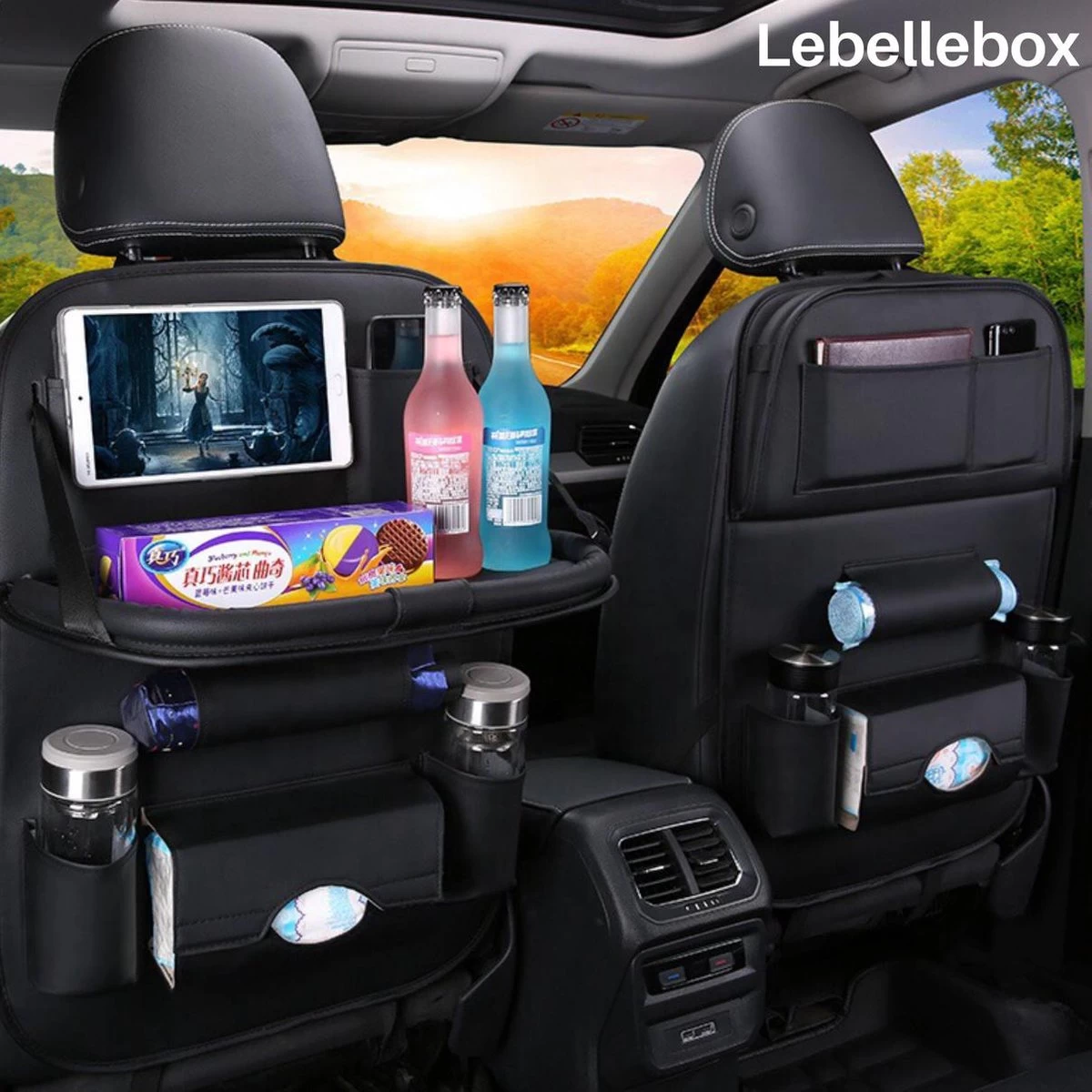 Merkloos PREMIUM Autostoel Organizer - Carseat Organiser - Auto Stoel Organizer - Tablet Houder - Auto Tafeltje - Auto Organizer - Beker Houder - Paraplu Houder - Tissue Doos Houder 13 Merkloos PREMIUM Autostoel Organizer - Carseat Organiser - Auto Stoel Organizer - Tablet Houder - Auto Tafeltje - Auto Organizer - Beker Houder - Paraplu Houder - Tissue Doos Houder - Afbeelding 13