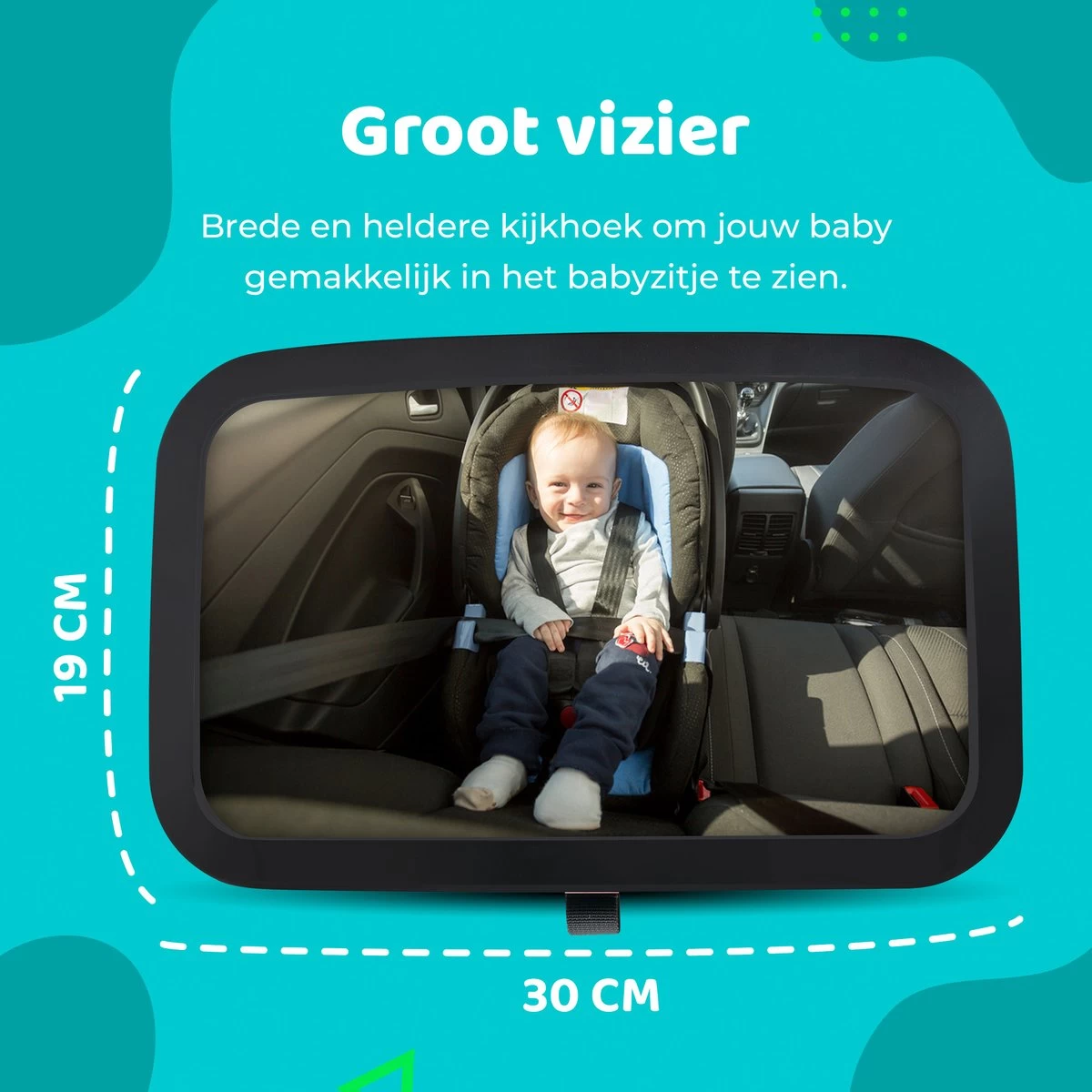 Aomni Verstelbare Autospiegel Baby – 360 Graden Roteerbare Baby Spiegel Auto – Kinder Achteruitkijkspiegel 2 Aomni Verstelbare Autospiegel Baby – 360 Graden Roteerbare Baby Spiegel Auto – Kinder Achteruitkijkspiegel - Afbeelding 2