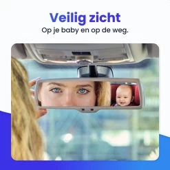 Autospiegel Baby - Achteruitkijkspiegel - Eenvoudig Monteren - Hoofdsteun Achterbank - EJC Products -Kinderwagens Kortingswinkel 1200x1200 684