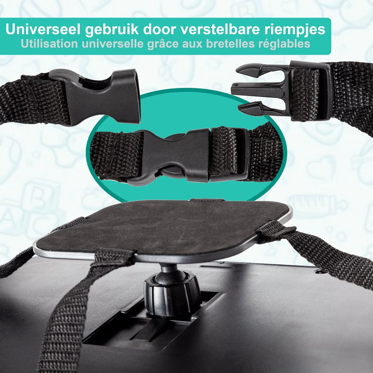 Merkloos Autospiegel Baby - Verstelbare Spiegel Hoofdsteun Autostoel Achterbank - Veiligheidsspiegel - Baby En Kids - 19 X 30cm - 360 Graden Draaibaar - Zwart 5 Merkloos Autospiegel Baby - Verstelbare Spiegel Hoofdsteun Autostoel Achterbank - Veiligheidsspiegel - Baby En Kids - 19 X 30cm - 360 Graden Draaibaar - Zwart - Afbeelding 5