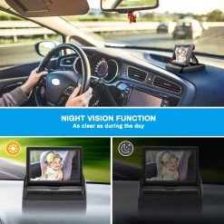 Achterbankspiegel Voor Baby/kind - Met 150° Groothoekcamera Voor Groot Gezichtsveld - Achteruitkijkspiegel, Autospiegel 6 Achterbankspiegel Voor Baby/kind - Met 150° Groothoekcamera Voor Groot Gezichtsveld - Achteruitkijkspiegel, Autospiegel -Kinderwagens Kortingswinkel 1200x1200 716