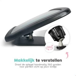 Autospiegel Baby - Verstelbare Achteruitkijkspiegel - Babyspiegel Voor Achterbank - Baby On Board Met Zuignap -Kinderwagens Kortingswinkel 1200x1200 736