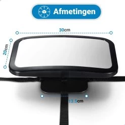 Verstelbare Baby Achteruitkijk Autospiegel - Auto Veiligheidsspiegel Baby - Achterbank Spiegel Baby - AutoSpiegel Baby - Babyspiegel Auto - Kinder Autospiegel - Zwart -Kinderwagens Kortingswinkel 1200x1200 741