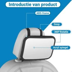 Verstelbare Baby Achteruitkijk Autospiegel - Auto Veiligheidsspiegel Baby - Achterbank Spiegel Baby - AutoSpiegel Baby - Babyspiegel Auto - Kinder Autospiegel - Zwart -Kinderwagens Kortingswinkel 1200x1200 744
