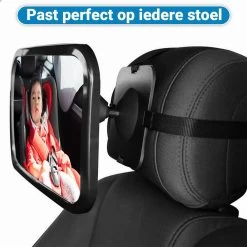 Verstelbare Baby Achteruitkijk Autospiegel - Auto Veiligheidsspiegel Baby - Achterbank Spiegel Baby - AutoSpiegel Baby - Babyspiegel Auto - Kinder Autospiegel - Zwart -Kinderwagens Kortingswinkel 1200x1200 745