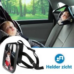 Verstelbare Baby Achteruitkijk Autospiegel - Auto Veiligheidsspiegel Baby - Achterbank Spiegel Baby - AutoSpiegel Baby - Babyspiegel Auto - Kinder Autospiegel - Zwart -Kinderwagens Kortingswinkel 1200x1200 748