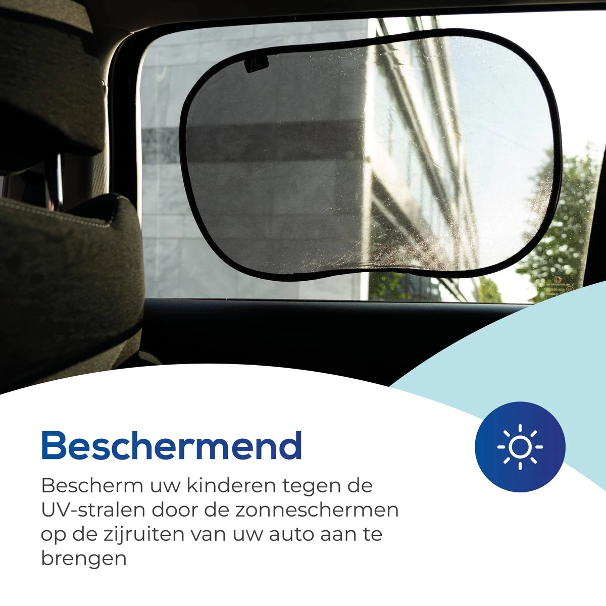 Lifestyle Living Zonnescherm Auto Zijruit – Zonwering Voor Baby En Kind – Zonder Zuignappen – UV Protectie – 2 Stuks – 51 X 31CM – Statisch - Zelfklevend 2 Lifestyle Living Zonnescherm Auto Zijruit – Zonwering Voor Baby En Kind – Zonder Zuignappen – UV Protectie – 2 Stuks – 51 X 31CM – Statisch - Zelfklevend - Afbeelding 2