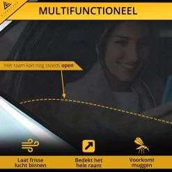 Lifestyle Living Zonnescherm – Overtrek Voor Auto Zijruit - Zonwering Voor Baby En Kind – Zonder Zuignappen – Incl. Hoes – MAX 112 X 51CM -Kinderwagens Kortingswinkel 1200x1200 800