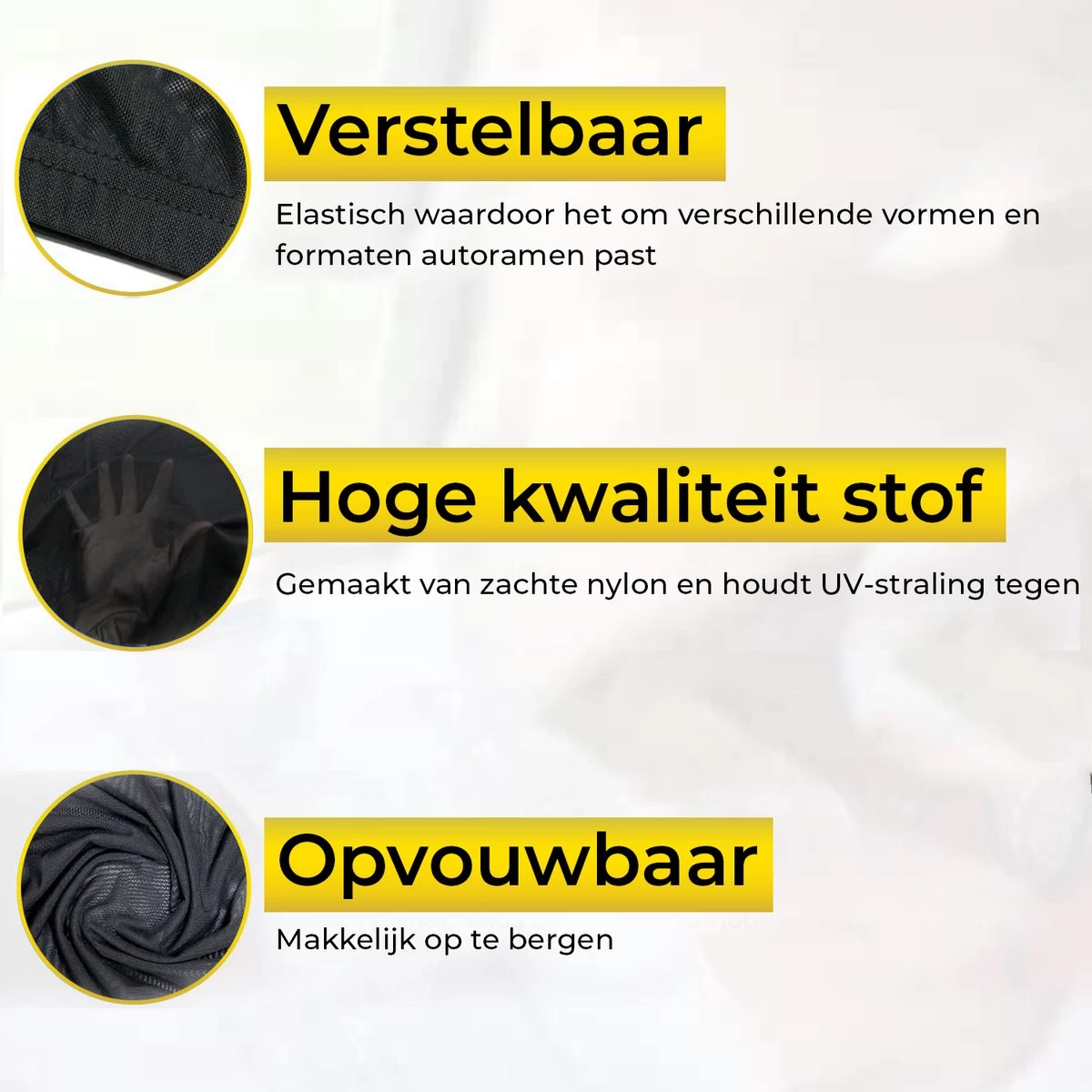 MostEssential Premium Zonnescherm Auto Baby – Zonnescherm Auto Zijruit - Zonwering Auto Voor Baby En Kind – UV Protectie - Zonder Zuignappen - Inclusief Luxe Opbergtas 2 MostEssential Premium Zonnescherm Auto Baby – Zonnescherm Auto Zijruit - Zonwering Auto Voor Baby En Kind – UV Protectie - Zonder Zuignappen - Inclusief Luxe Opbergtas - Afbeelding 2