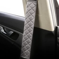 Hazlö Luxe Gordelhoezen - Checkered - Auto Gordel Beschermer - Schouderhoezen - Gordelkussen - Gordelhoes - 2 Stuks - Grijs -Kinderwagens Kortingswinkel 1200x1200 869