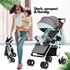 Child Supplies Buggy - Inklapbare Buggy - Baby Stroller - 3 In 1 - Kinderwagen - Grijs -Kinderwagens Kortingswinkel 1200x1200 926