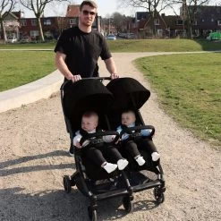 Deryan Luxe Rolo X2 Dubbele Buggy - Duo Buggy - Zwart -Kinderwagens Kortingswinkel 1200x1200 931