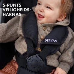 Deryan Luxe XP Buggy XL - Compact Lichtgewicht - Zwart -Kinderwagens Kortingswinkel 1200x1200 941