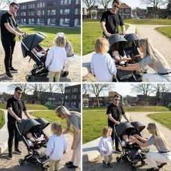 Deryan Luxe Rolo X2 Dubbele Buggy - Duo Buggy - Grijs 15 Deryan Luxe Rolo X2 Dubbele Buggy - Duo Buggy - Grijs -Kinderwagens Kortingswinkel 1200x1200 961