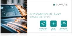Navaris 2x Auto Zijruit Zonwering - 44 X 36 Cm Zonnescherm Set Voor Bescherming Van Baby, Kinderen - Voor Zijruit En Achterbank -Kinderwagens Kortingswinkel 1200x608