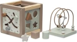 Jollein Houten Activiteitenkubus 15x15x15cm - Farm -Kinderwagens Kortingswinkel 1200x662