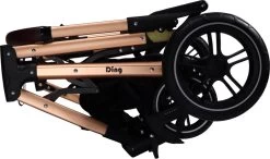 Ding Juna Kinderwagen 3 In 1 - Beige/Rose - Combi Kinderwagen Incl. Autostoel -Kinderwagens Kortingswinkel 1200x709 3