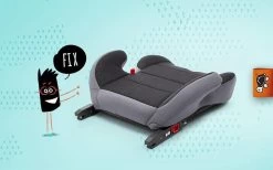 Babyauto Zitverhoger Vista Fix Booster Groep 3 Isofix Stoelverhoger - Grijs -Kinderwagens Kortingswinkel 1200x750