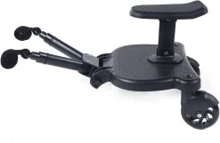 Merkloos Meerijdplankje - Kinderwagen - Buggy - KANT EN KLAAR - Al In Elkaar Gezet! - Met Zitje Voor Uw Kind - Zwart -Kinderwagens Kortingswinkel 1200x782